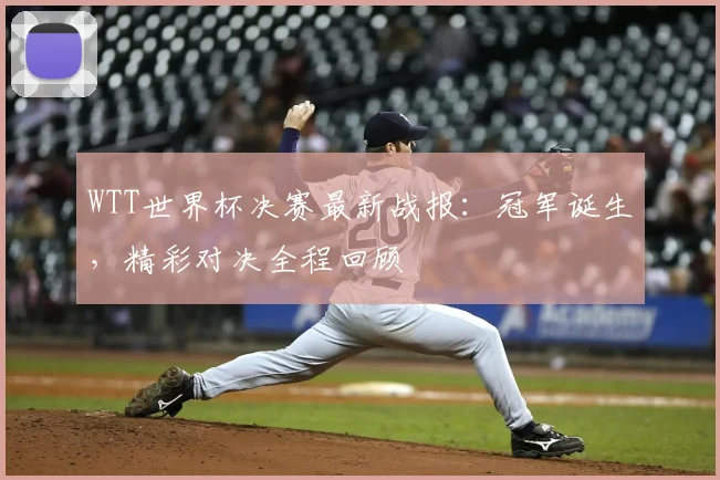 WTT世界杯决赛最新战报：冠军诞生，精彩对决全程回顾